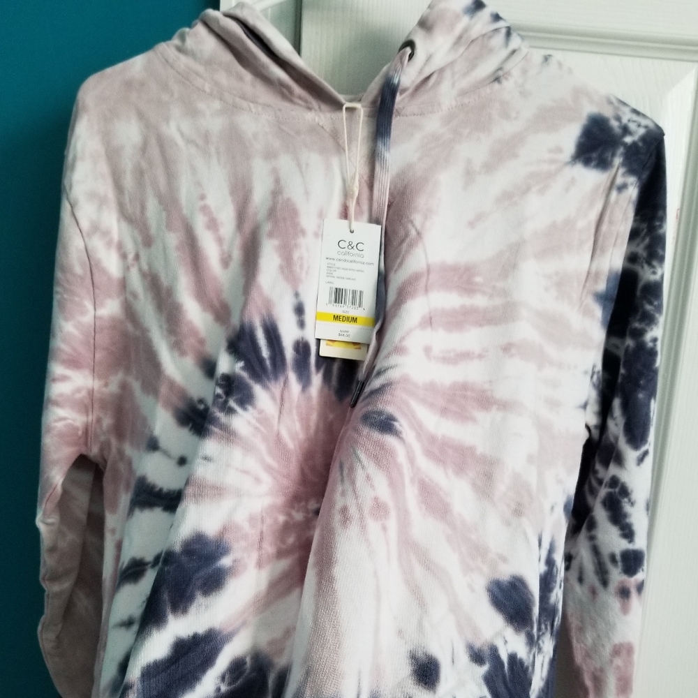 C&C California tie dye hoodie shirt